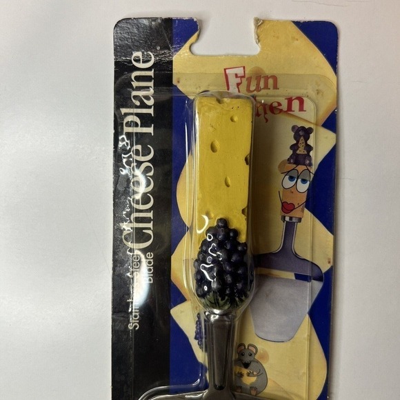 Progress Stainless‎ Steel Blade Cheese Plane Vintage 2001 Fun Kitchen Products - Picture 2 of 5